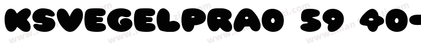 KSVEGELPRA0 59 40字体转换